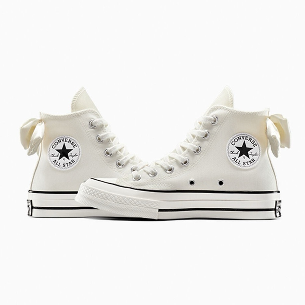 NEW CONVERSE CHUCK TAYLOR ALL STAR PLATFORM SATIN BOW SNEAKER